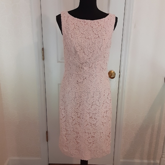 Talbots Dresses & Skirts - Talbots Floral Light Pink Lined Sleeveless Dress
